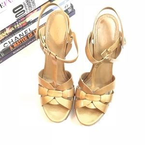 YSL Yves Saint Laurent Tribute Heels Patent Pumps